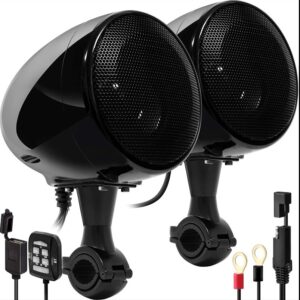 GO HAWK 2 Channel 4 Inch Speakers With Inbuilt Amplifier - Black ( 600 Watts)